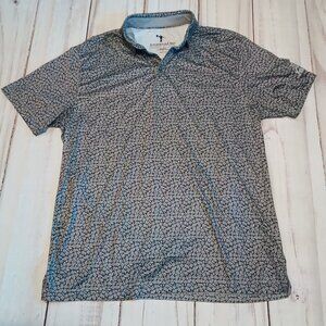 Anderson Ord Mens The Royal Golf Course & Club Black And White Flower Shirt  🏌⛳